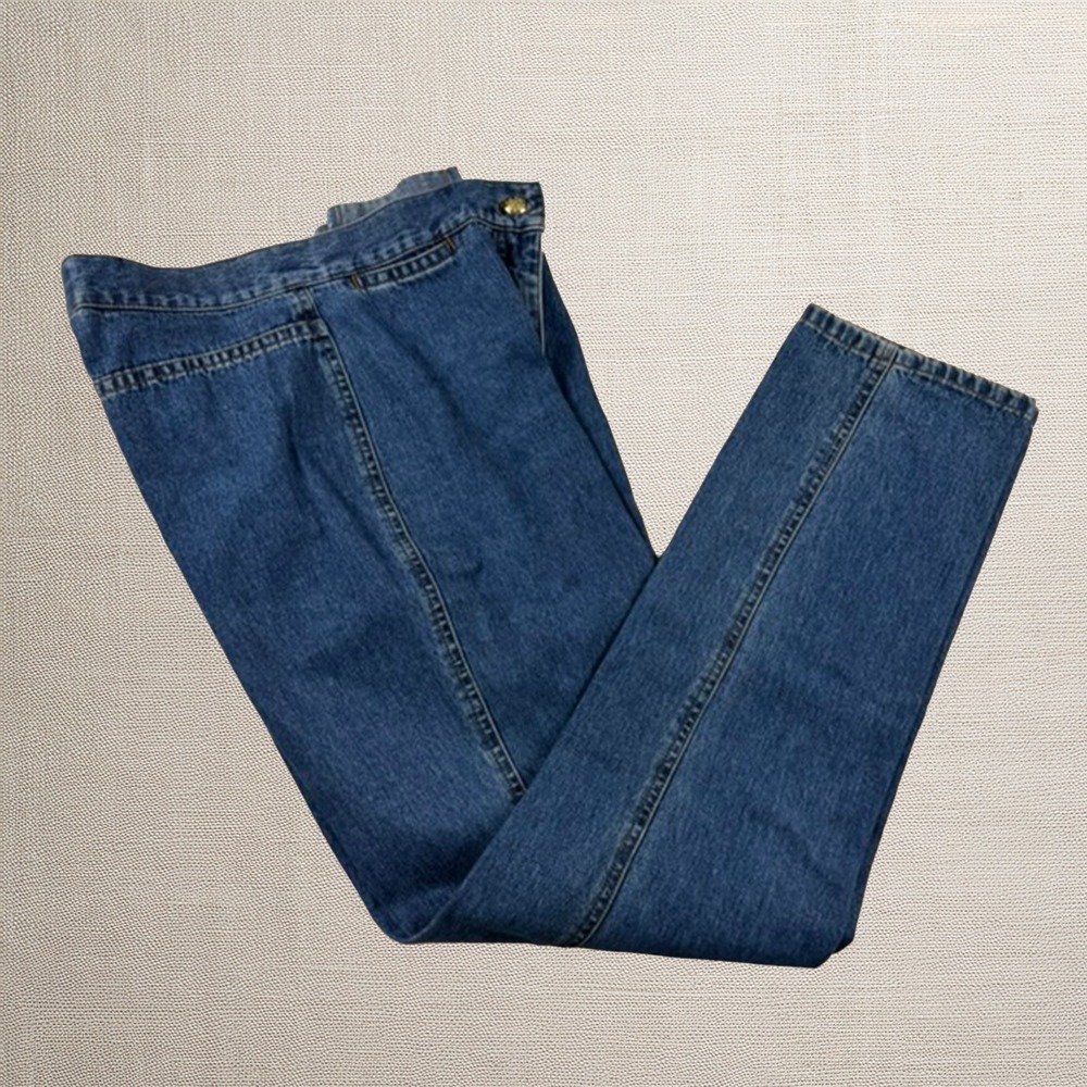 Ralph Lauren Women's Blue Jeans Size 4P Straight Denim Country Club Preppy